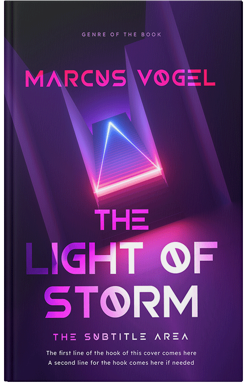 Front view of Premade Science Fiction Book Cover - Violet