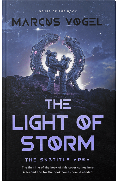 Front view of Premade Romance Book Cover - Vulcan