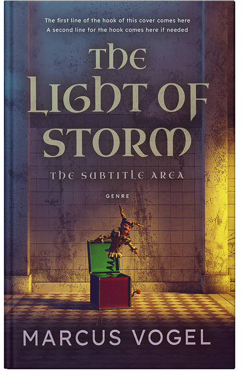 Front view of Premade Horror Book Cover - Blackcurrant