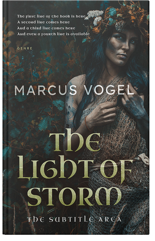 Front view of Premade Fantasy Book Cover - Heavy Metal