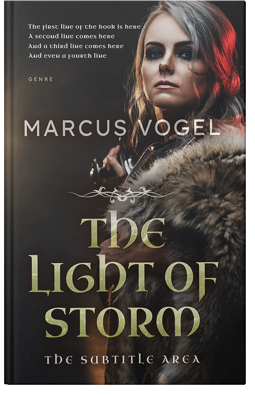 Front view of Premade Fantasy Book Cover - Cocoa Brown