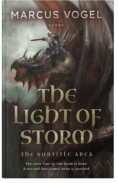 Front view of Premade Fantasy Book Cover - Cocoa Brown