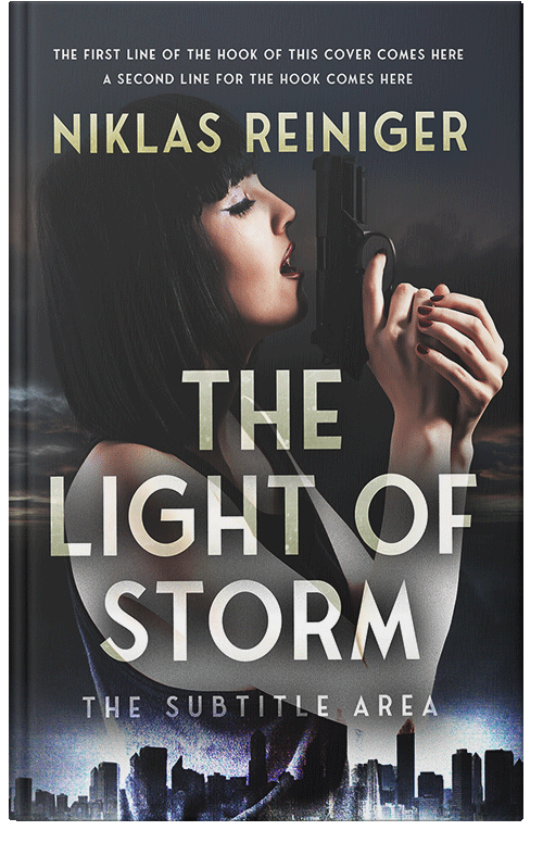 Front view of Premade Mystery & Thriller & Suspense Book Cover - Shark