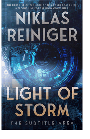 Pre Made Book Cover Silver Sand