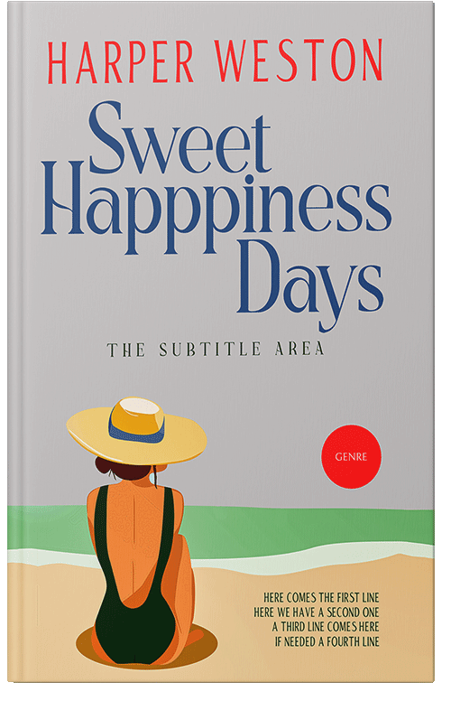 Front view of Premade Chick Lit Book Cover - Sisal