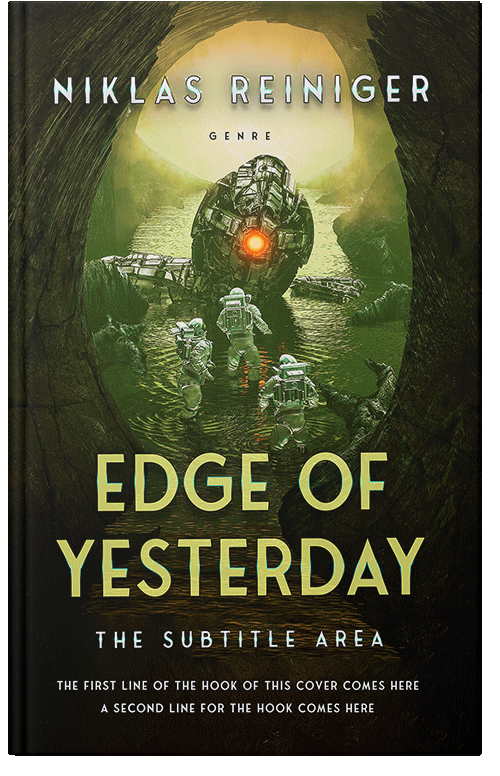 Front view of Premade Science Fiction Book Cover - Straw