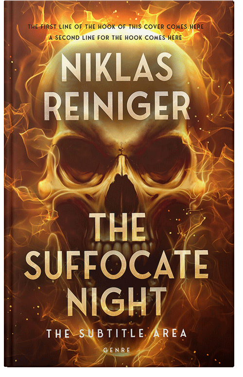 Front view of Premade Horror Book Cover - Cafe Royale