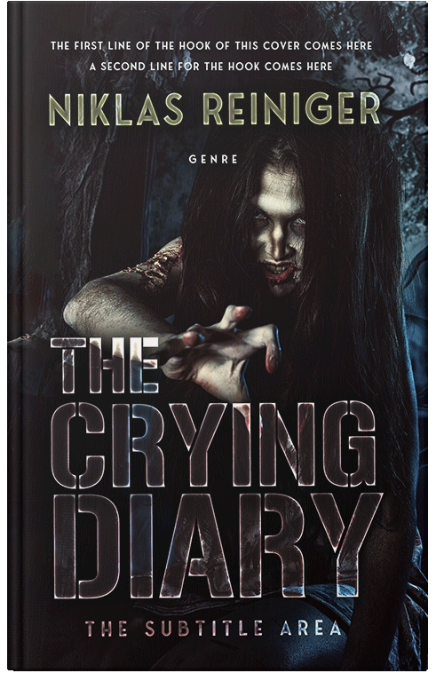 Front view of Premade Horror Book Cover - Cocoa Brown
