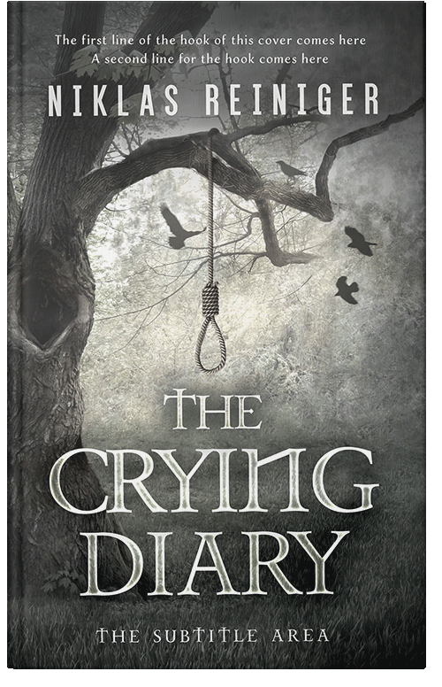 Front view of Premade Mystery & Thriller & Suspense Book Cover - Lunar Green