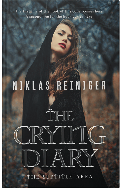 Front view of Premade Fantasy Book Cover - Shark