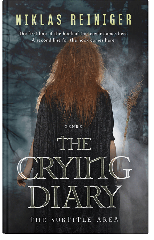 Front view of Premade Fantasy Book Cover - Shark