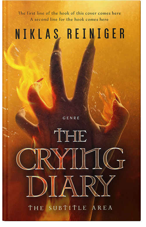 Front view of Premade Fantasy Book Cover - Meteor