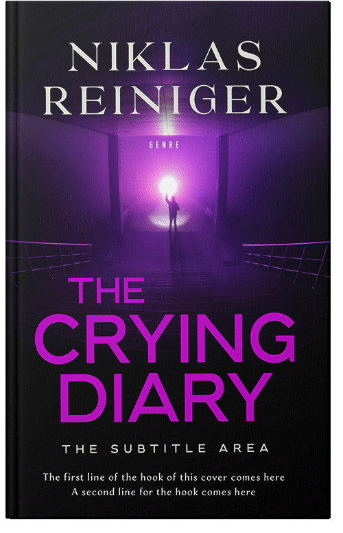 Front view of Premade Mystery & Thriller & Suspense Book Cover - Amethyst