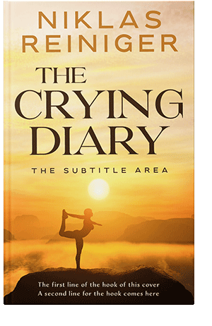 Pre Made Book Cover Peach Yellow