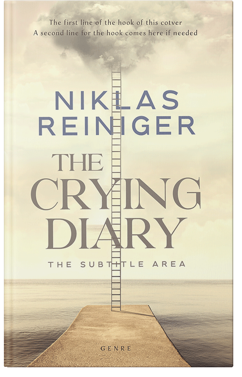 Front view of Premade Surreal Book Cover - Wheatfield