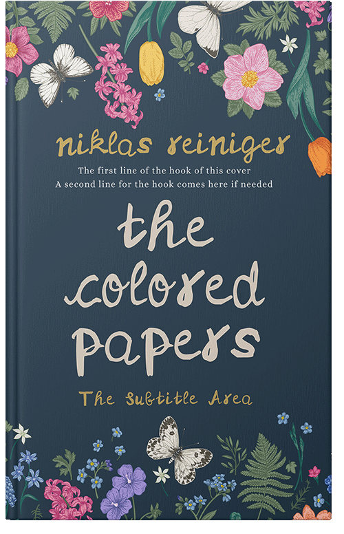 Front view of Premade Nature Book Cover - Pickled Bluewood