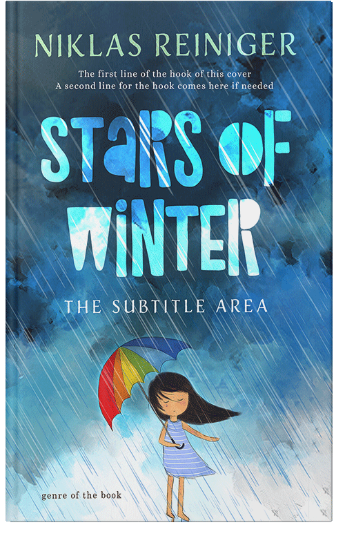 Front view of Premade Children's Book Cover - Biscay