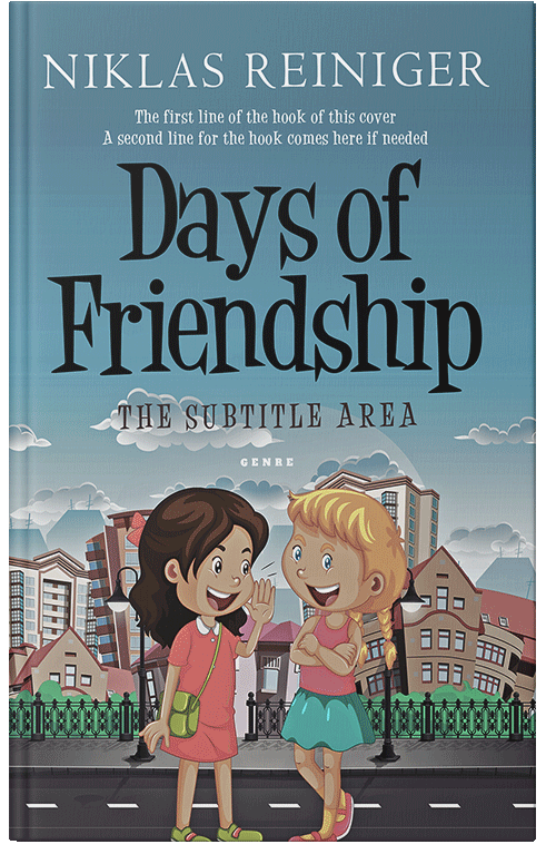 Front view of Premade Children's Book Cover - Gothic