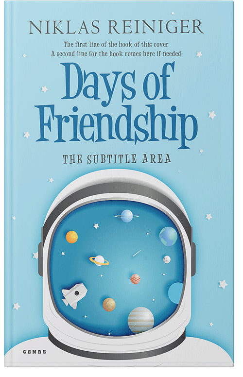 Front view of Premade Children's Book Cover - Powder Blue