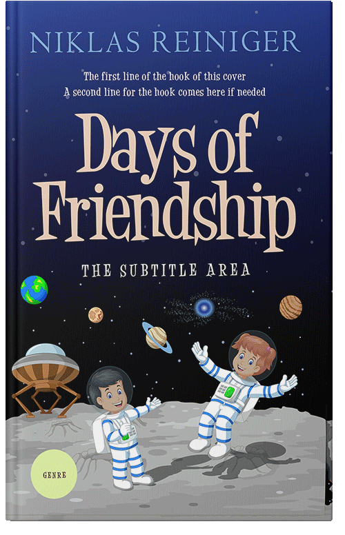 Front view of Premade Children's Book Cover - Violet