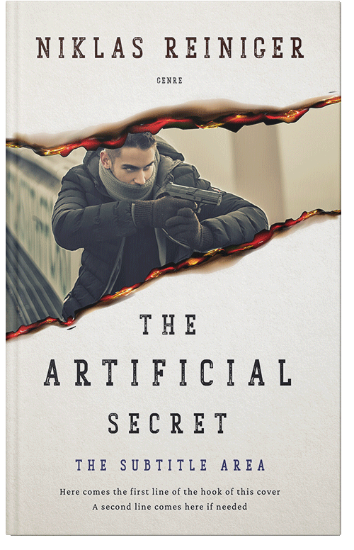 Front view of Premade Mystery & Thriller & Suspense Book Cover - Ship Gray