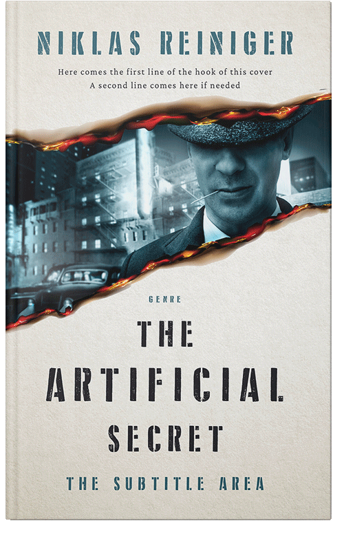 Front view of Premade Mystery & Thriller & Suspense Book Cover - Pickled Bluewood