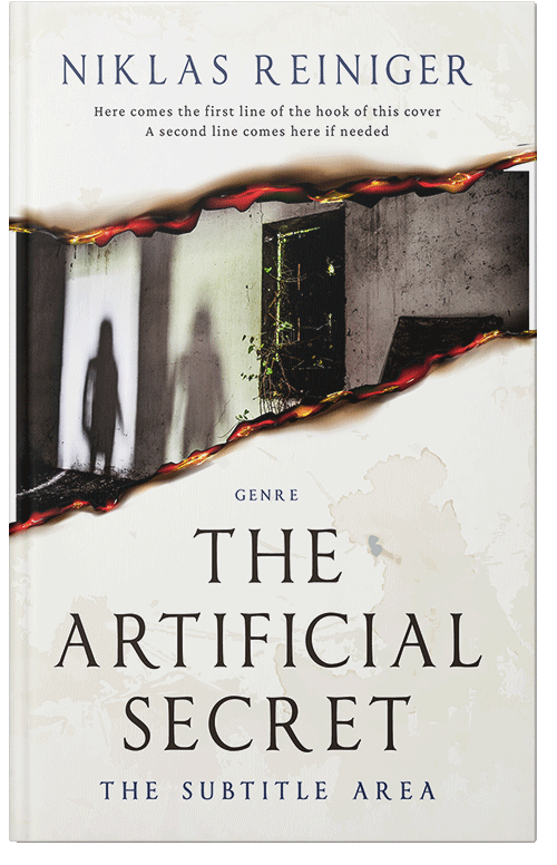 Front view of Premade Horror Book Cover - Cocoa Brown