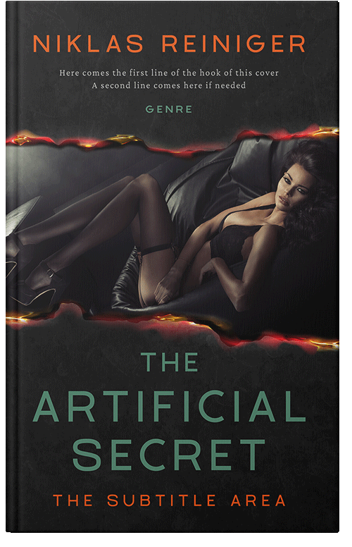 Front view of Premade Erotica Book Cover - Cod Gray