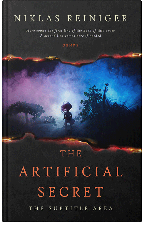 Front view of Premade Fantasy Book Cover - Woodsmoke