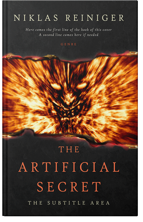 Front view of Premade Horror Book Cover - Cocoa Brown