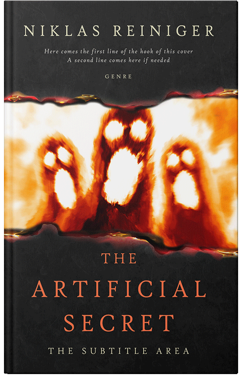 Front view of Premade Apocalyptica Book Cover - Cocoa Brown