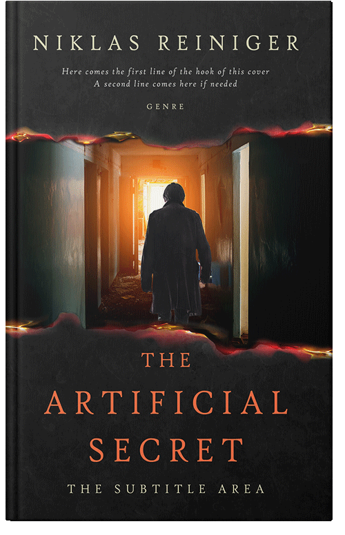 Front view of Premade Mystery & Thriller & Suspense Book Cover - Cod Gray