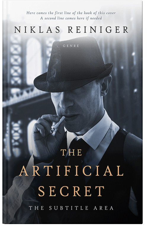 Front view of Premade Mystery & Thriller & Suspense Book Cover - Iron