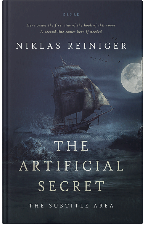 Front view of Premade Historical Book Cover - Ebony Clay