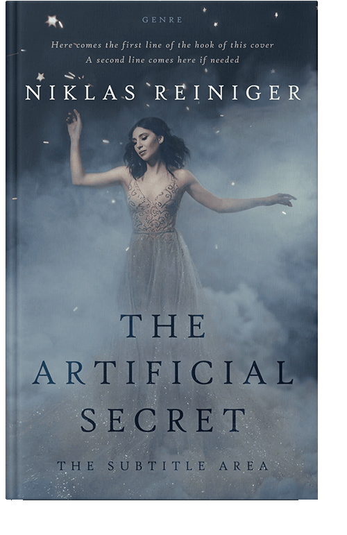 Front view of Slate Gray #24830 - Premade Fantasy Book Cover