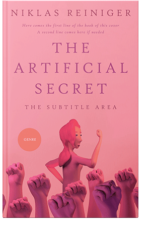 Pre Made Book Cover Sweet Pink