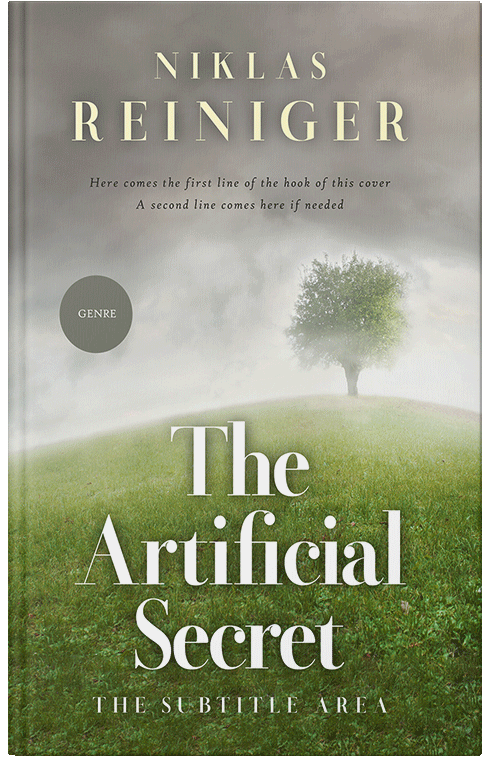 Front view of Premade Nature Book Cover - Lemon Grass