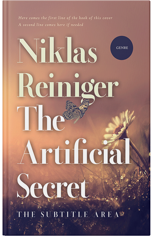 Front view of Premade Nature Book Cover - Coral Tree