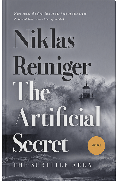 Front view of Premade Mystery & Thriller & Suspense Book Cover - Storm Gray