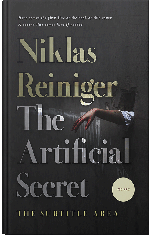 Front view of Premade Horror Book Cover - Shark