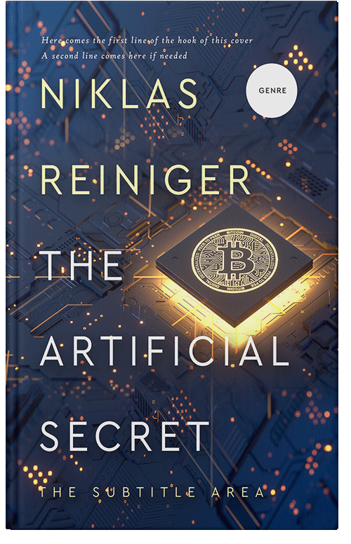 Front view of Premade Business Book Cover - Pickled Bluewood