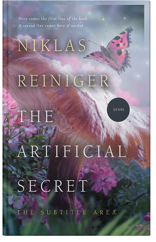 Front view of Premade Nature Book Cover - Old Lavender