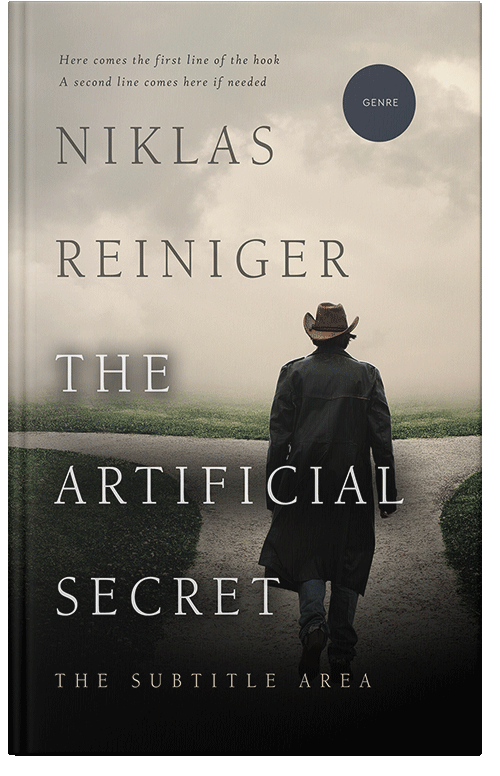 Front view of Premade Western Book Cover - Sisal