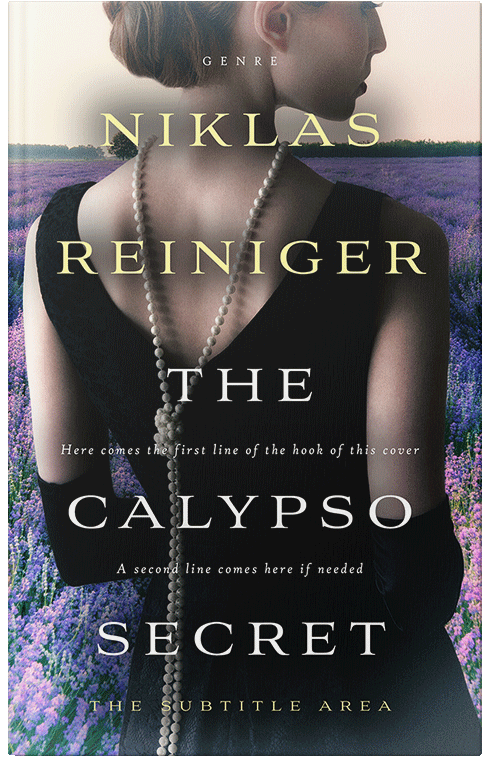 Front view of Premade Historical Book Cover - Soft Amber