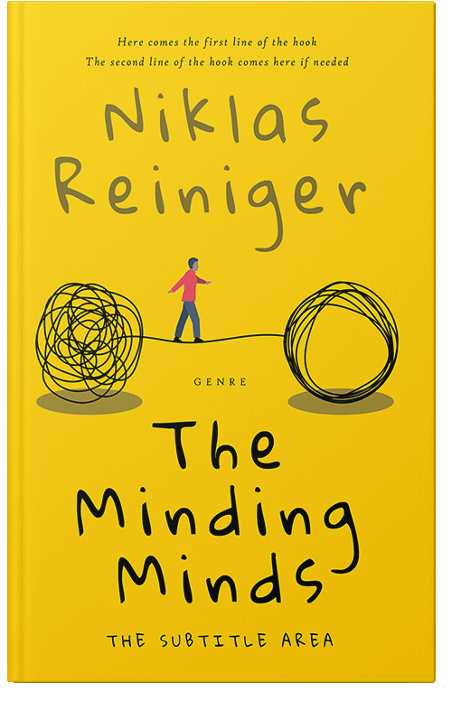 Front view of Premade Self-Improvement & Self-Help Book Cover - Gold