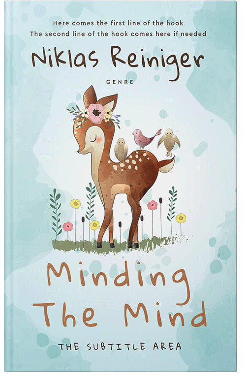 Front view of Premade Children's Book Cover - Swans Down