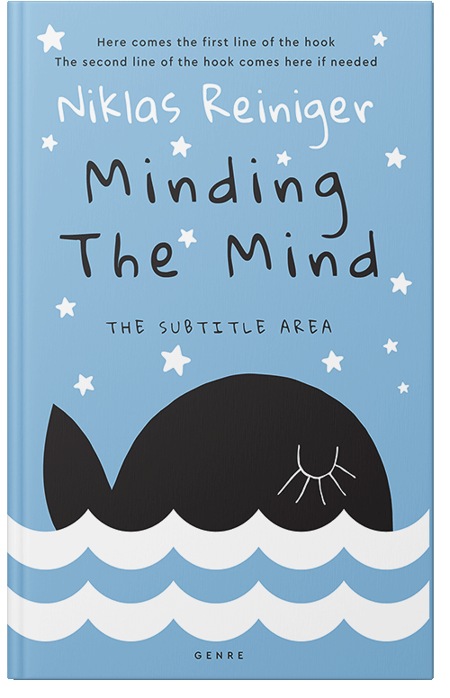 Front view of Premade Children's Book Cover - Cornflower