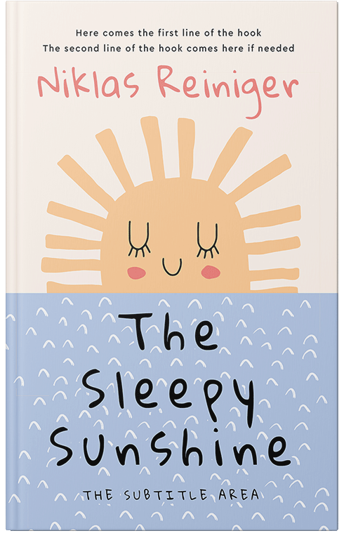 Front view of Premade Children's Book Cover - Bon Jour