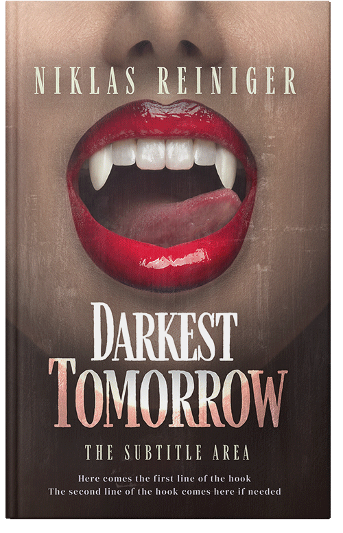 Front view of Premade Horror Book Cover - Roman Coffee