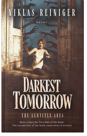 Premade Book Cover Woody Brown